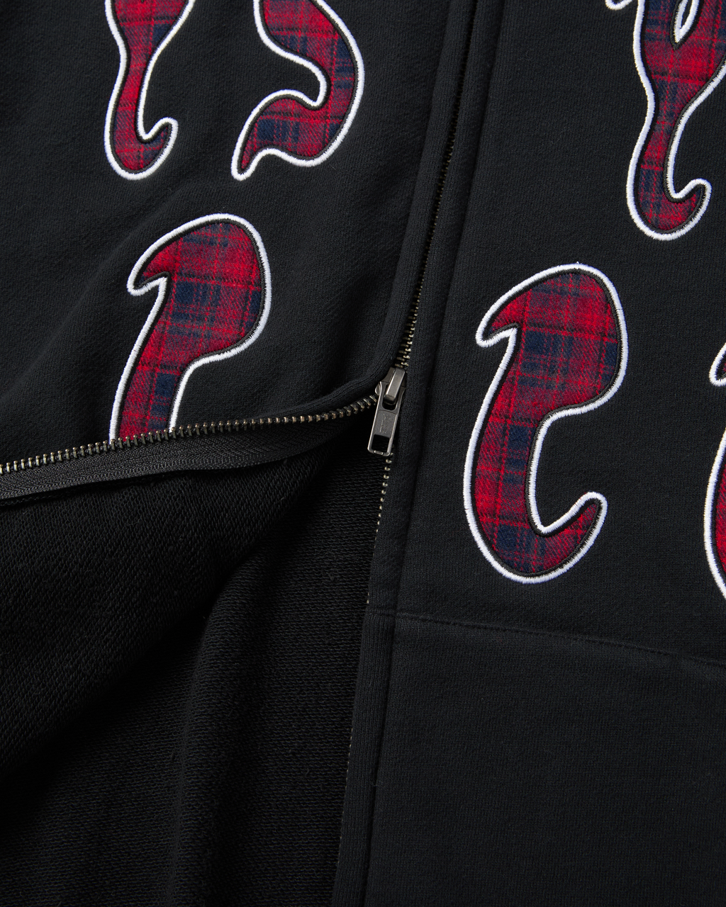 yeseyesee - Y.E.S Bully Check Zip-Up Hoodie (Black) product image 5 | TRAB K-Fashion Australia