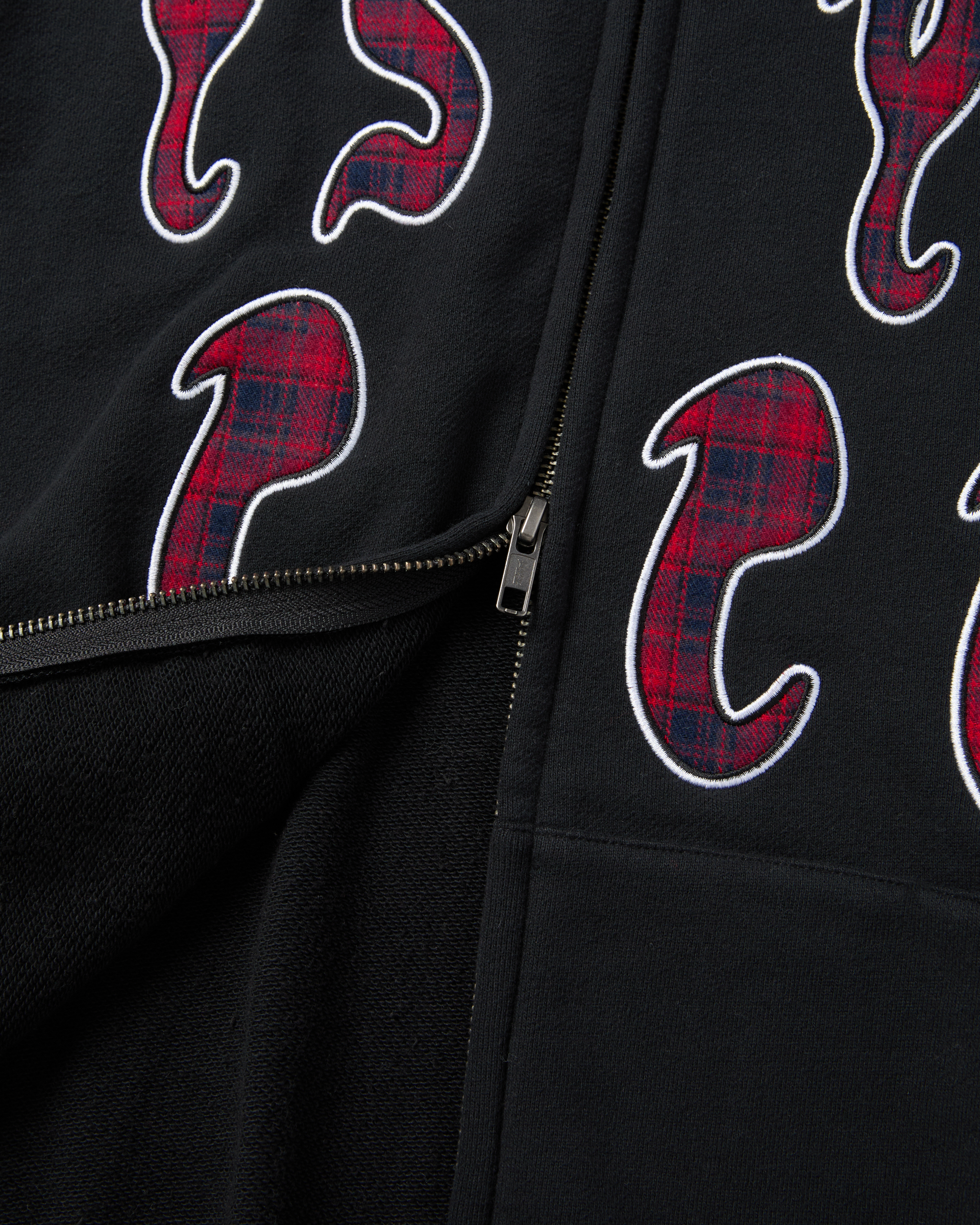 yeseyesee - Y.E.S Bully Check Zip-Up Hoodie (Black) product image 5 | TRAB K-Fashion Australia