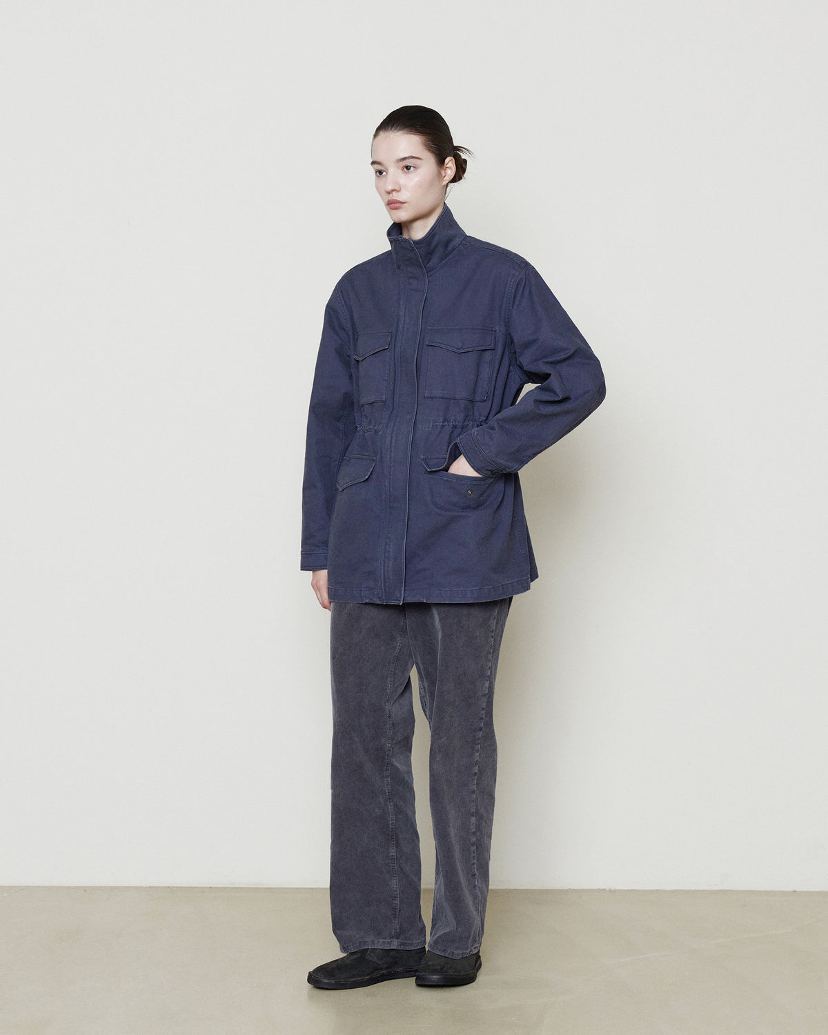 Brownyard - Garment Dyed Corduroy Pants (Navy) product image 4 | TRAB K-Fashion Australia