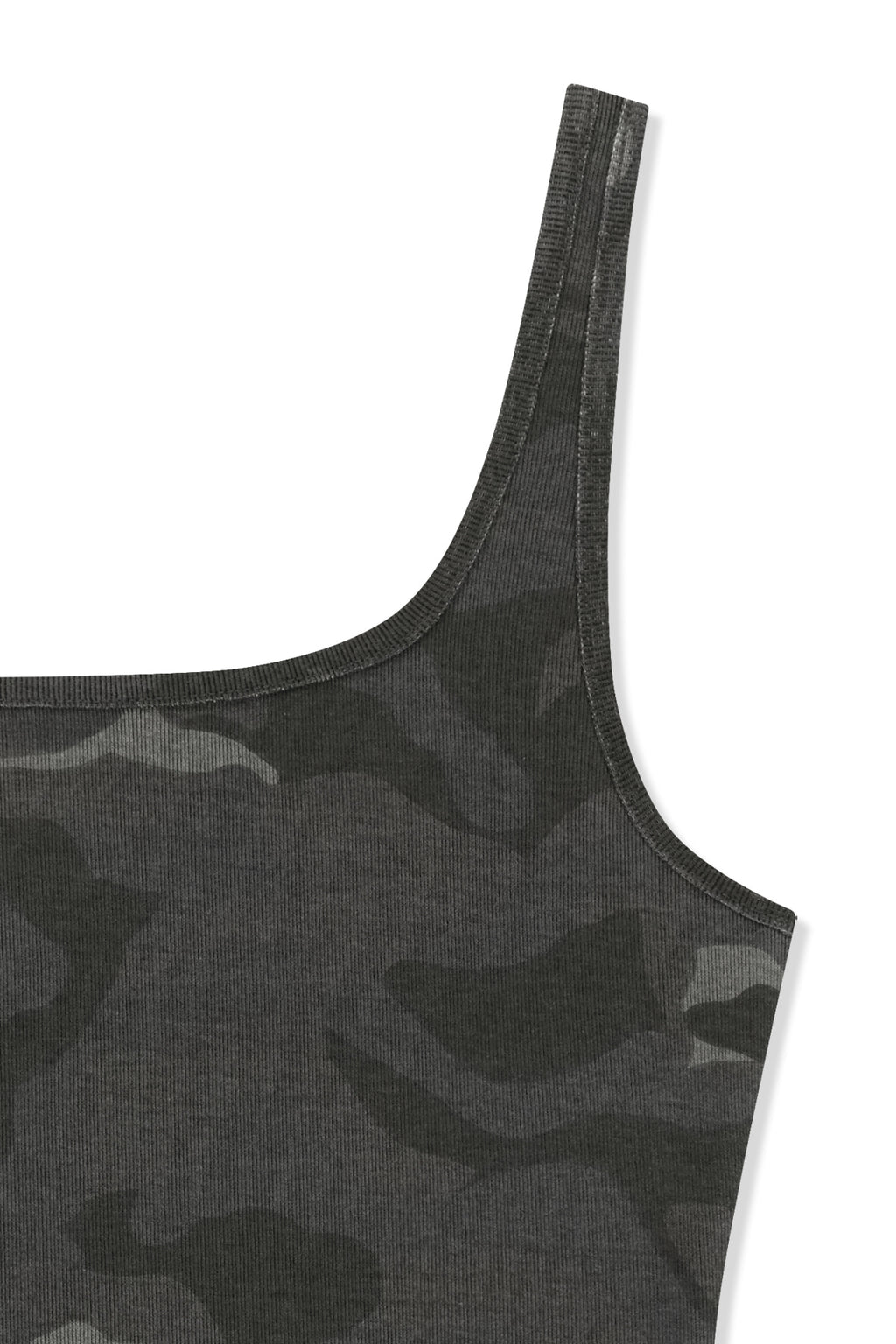 Matin Kim - Square Neck Cropped Tank Top (Charcoal) product image 4 | TRAB K-Fashion Australia