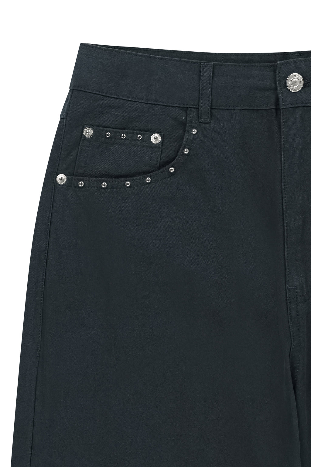 Matin Kim - Stud Point Color Denim Pants (Navy) product image 4 | TRAB K-Fashion Australia