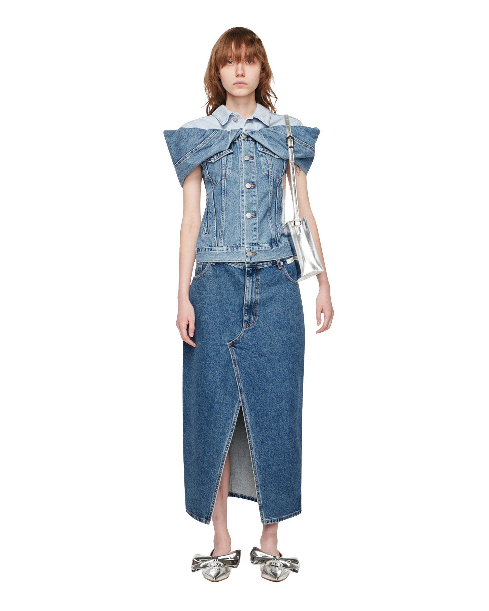 Kimhe Kim - Denim Couture Top (Blue) product image 1 | TRAB K-Fashion Australia