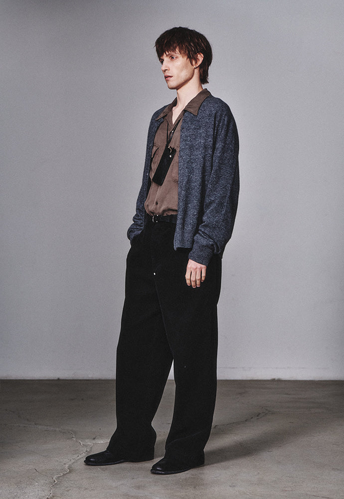 Art if acts - Wholegarment Round Neck Cardigan (Charcoal) product image 2 | TRAB K-Fashion Australia