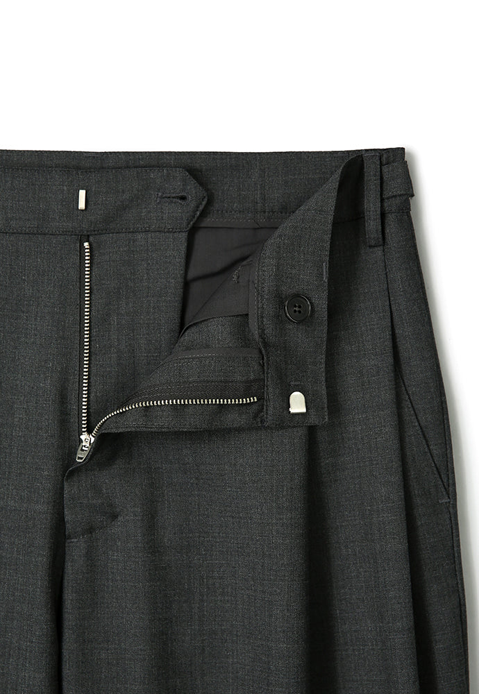 Art if acts - Belted Wool Side Two Tuck Pants (Charcoal) product image 9 | TRAB K-Fashion Australia