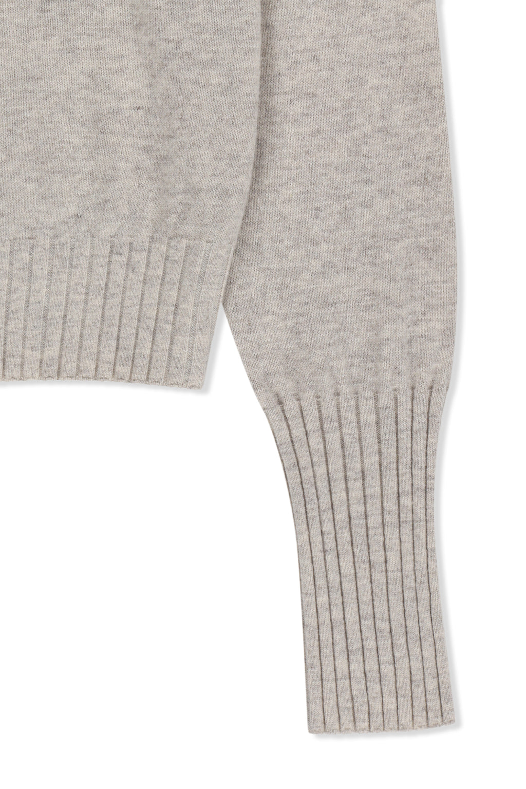 Matin Kim - Boat Neck Volume Sleeve Knit Pullover (Light Beige) product image 4 | TRAB K-Fashion Australia