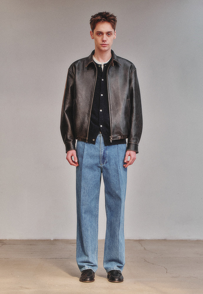 Art if acts - Vintage Leather Swing Jacket (Vintage Wood) product image 2 | TRAB K-Fashion Australia