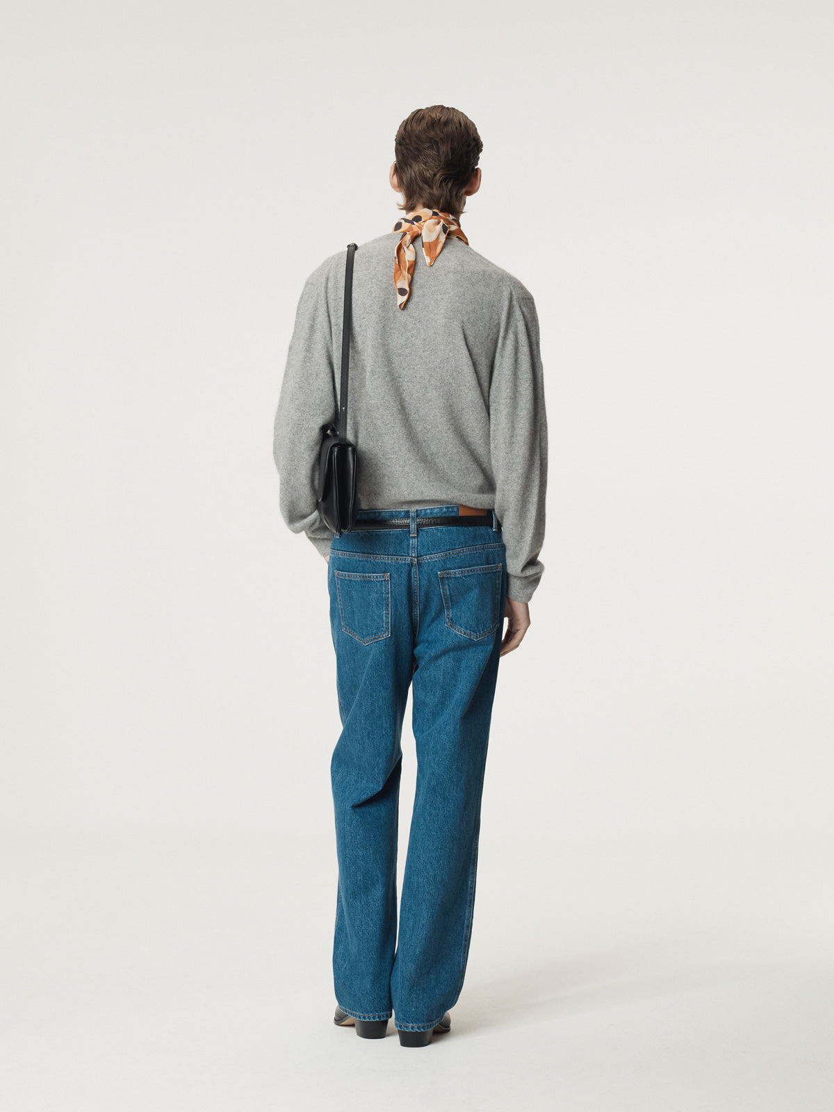 Recto - Crew Neck Layered Cardigan Knit Top (Melange Grey) product image 3 | TRAB K-Fashion Australia