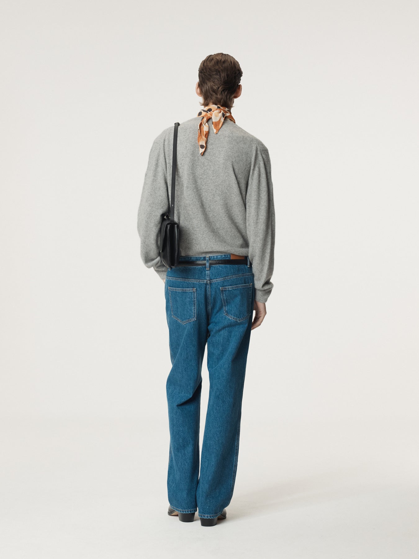 Recto - Crew Neck Layered Cardigan Knit Top (Melange Grey) product image 3 | TRAB K-Fashion Australia