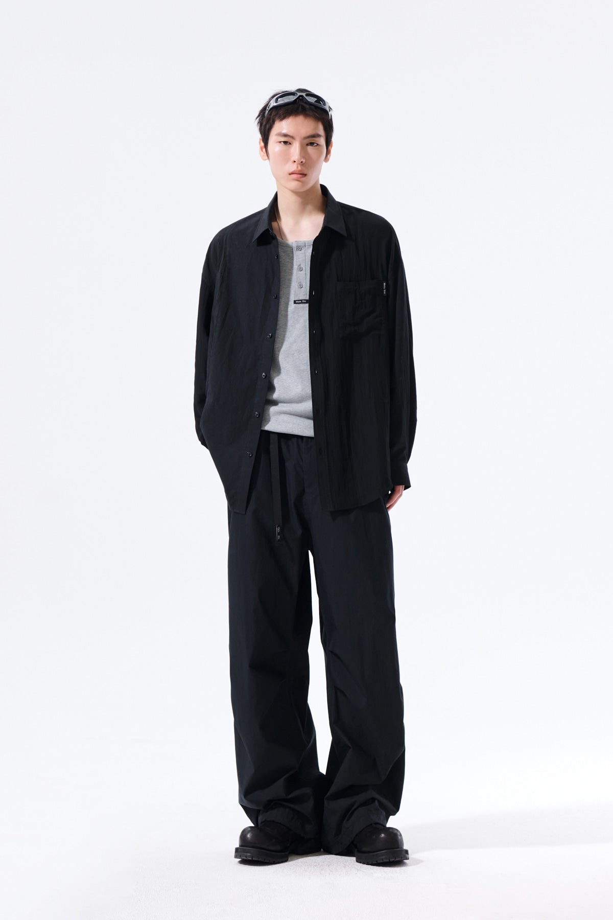 Matin Kim - Strap Belted Pants (Black) product image 10 | TRAB K-Fashion Australia