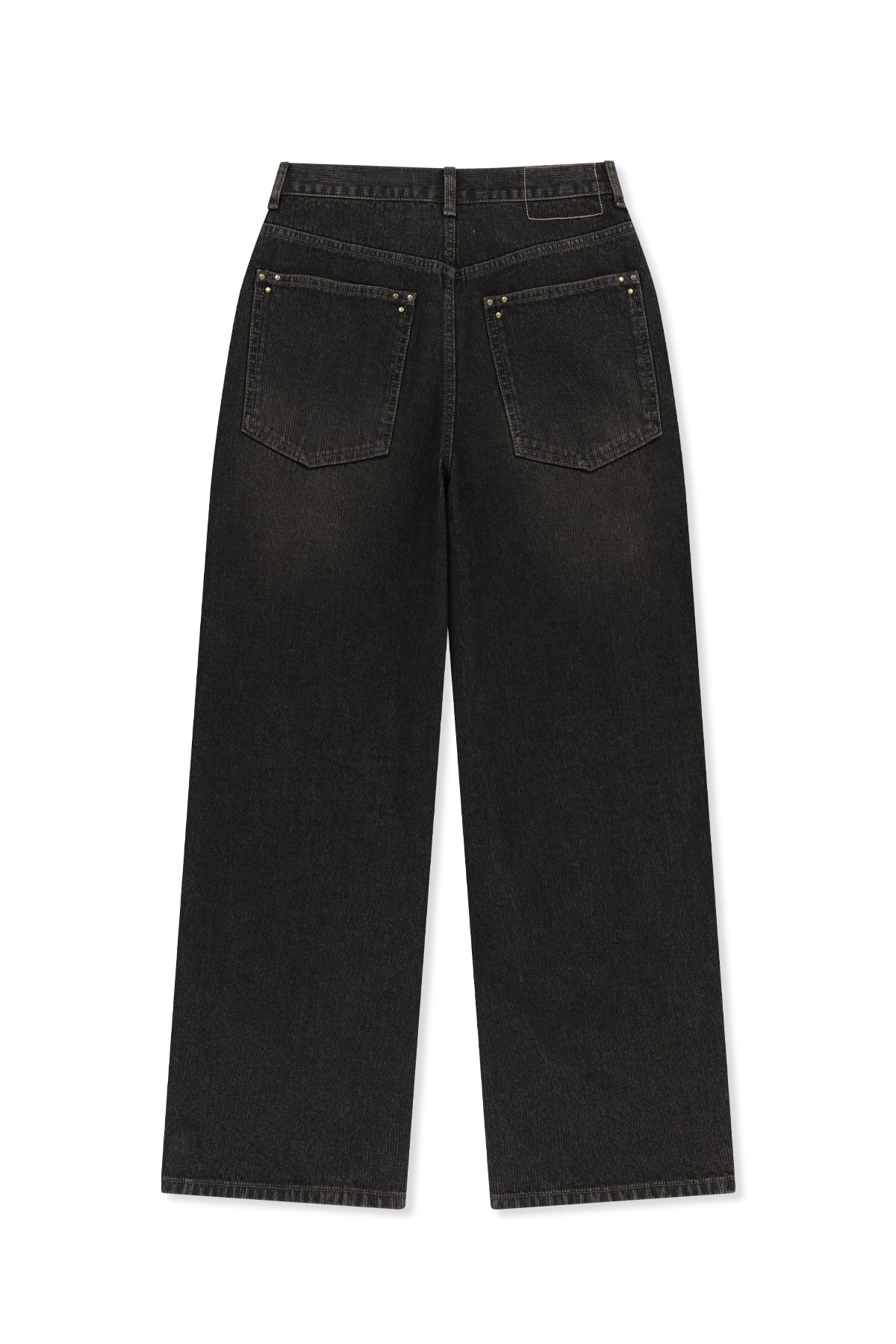 Matin Kim - Washed Rib Denim Pants (Dark Grey) product image 3 | TRAB K-Fashion Australia