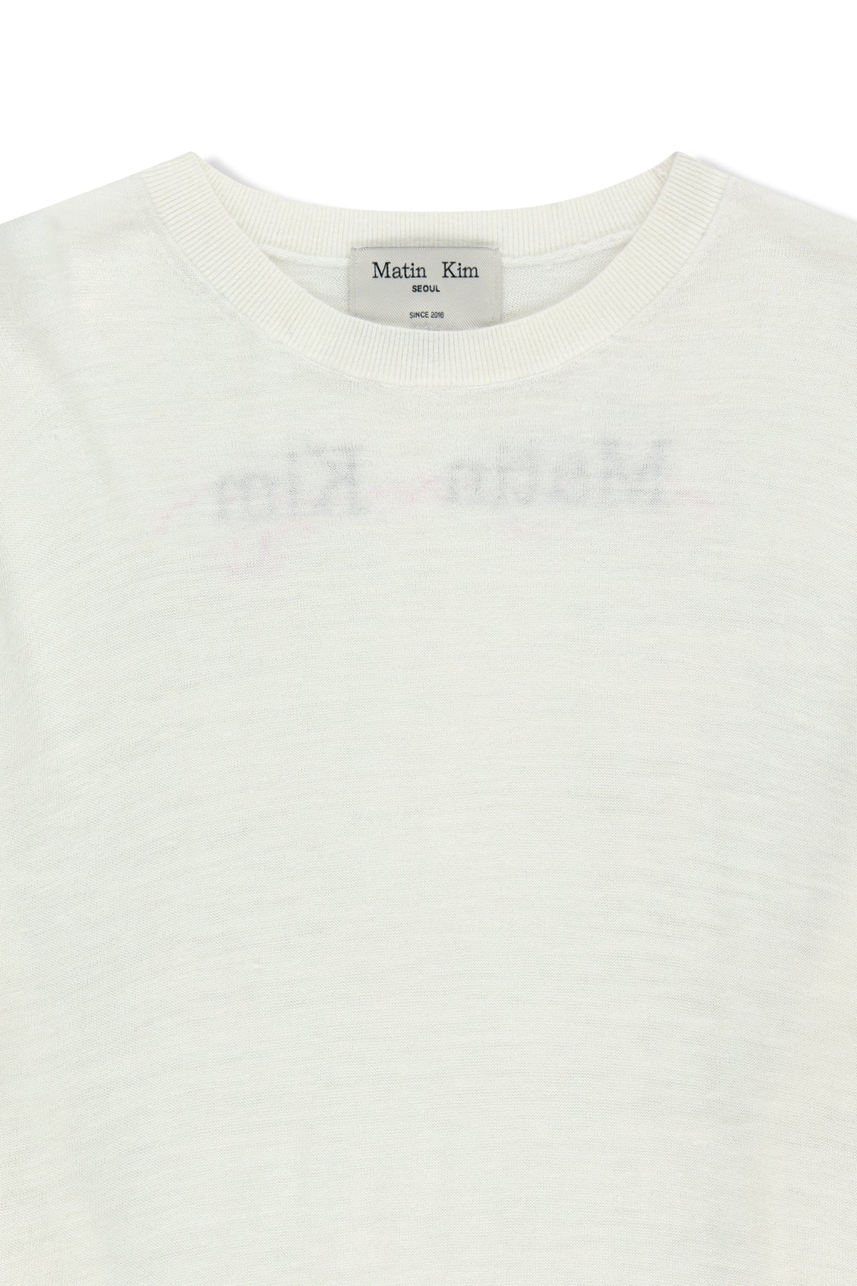 Matin Kim - Sleeve Print Knit Pullover (Ivory) product image 3 | TRAB K-Fashion Australia