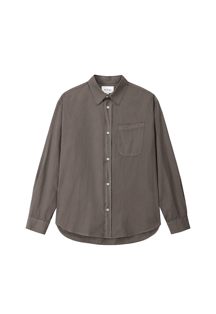 Art if acts - Padre Garment-dyed Shirt (Brown) product image 6 | TRAB K-Fashion Australia