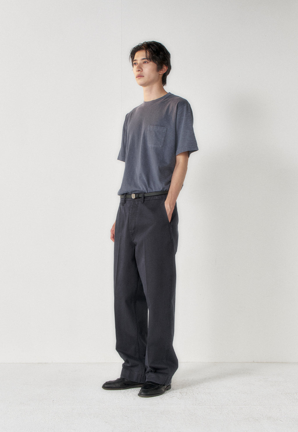 Art if acts - Garment Dyed Slub Pocket T-Shirt (Navy) product image 2 | TRAB K-Fashion Australia