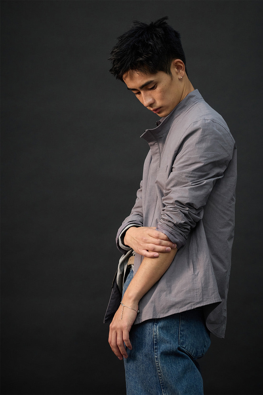 Hatchingroom - Slash Layer Shirket (Purple Grey) product image 11 | TRAB K-Fashion Australia
