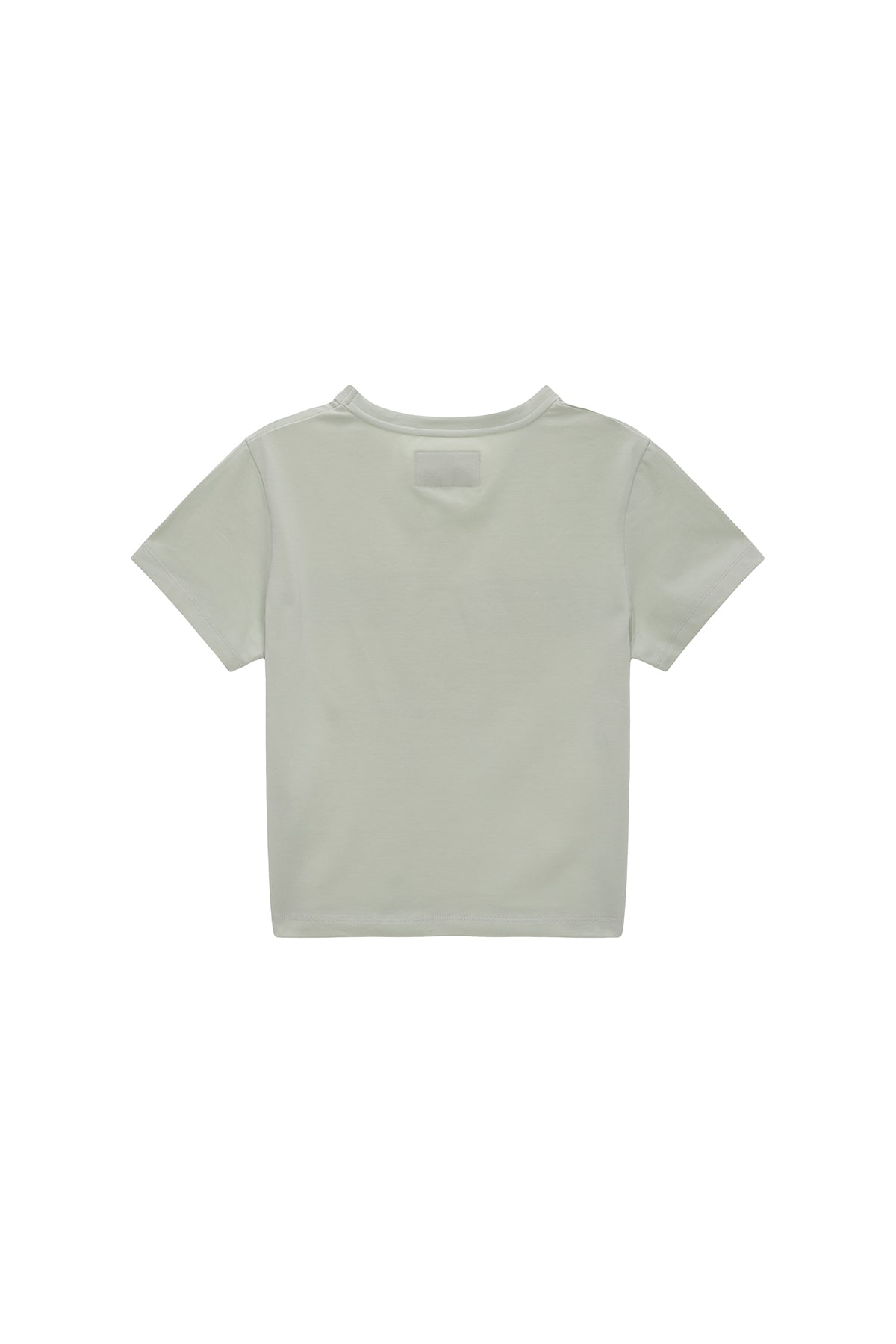 Matin Kim - Matin Reverse Patch Logo Crop Top (Light Khaki) product image 2 | TRAB K-Fashion Australia