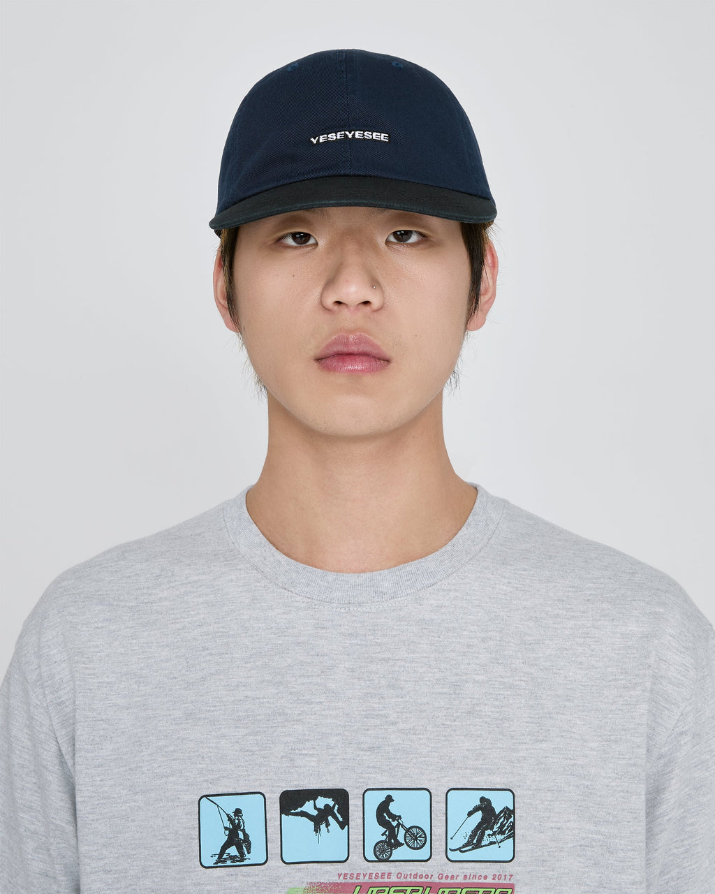 yeseyesee - Logo Cap (Navy) product image 7 | TRAB K-Fashion Australia