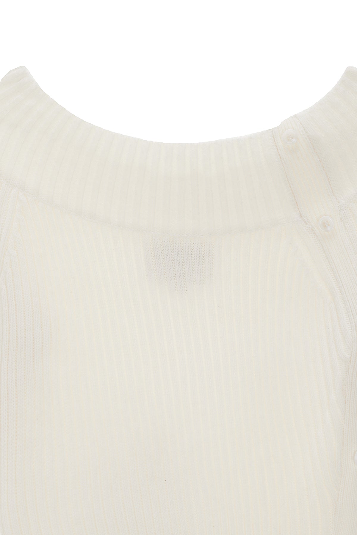 Matin Kim - One Shoulder Button Point Knit Dress (Ivory) product image 3 | TRAB K-Fashion Australia