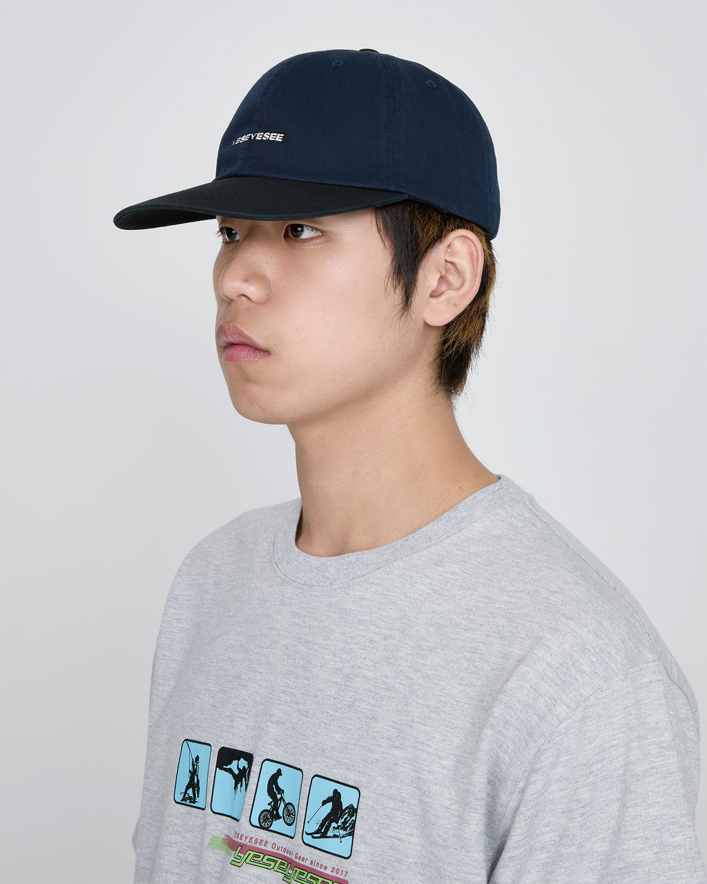 yeseyesee - Logo Cap (Navy) product image 8 | TRAB K-Fashion Australia