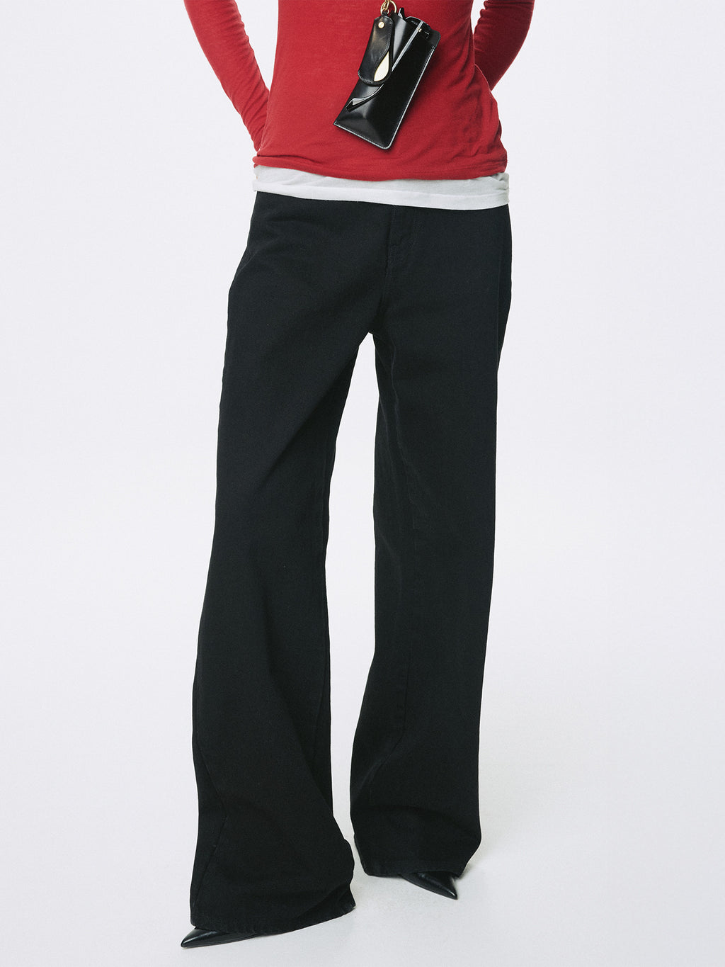 Tonywack - Wide-Leg Baggy Denim Jeans (Black) product image 7 | TRAB K-Fashion Australia