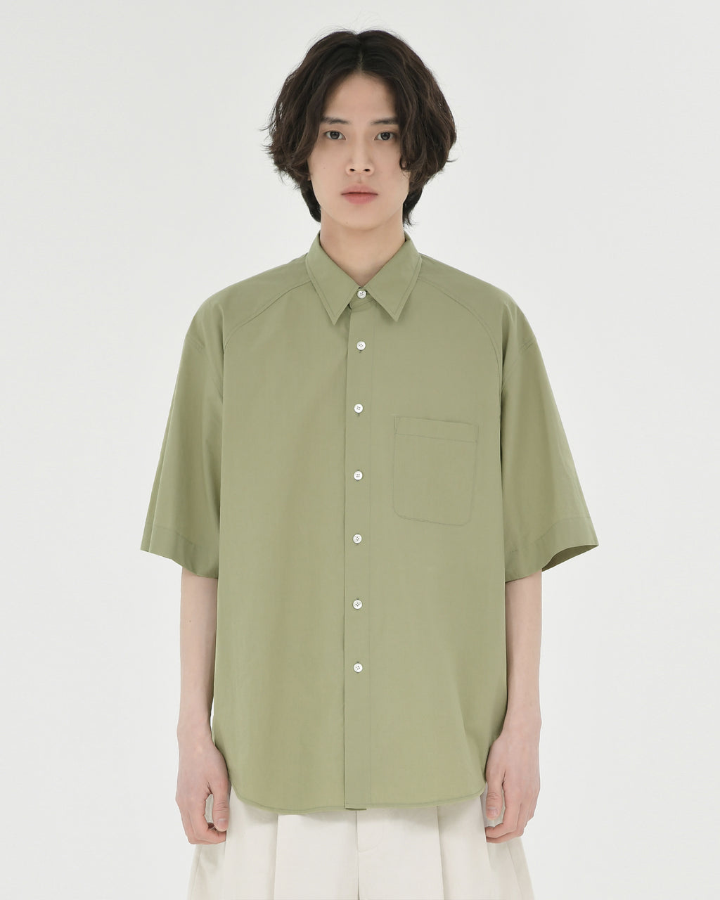 Brownyard - Half Shirt (Olive) product image 1 | TRAB K-Fashion Australia