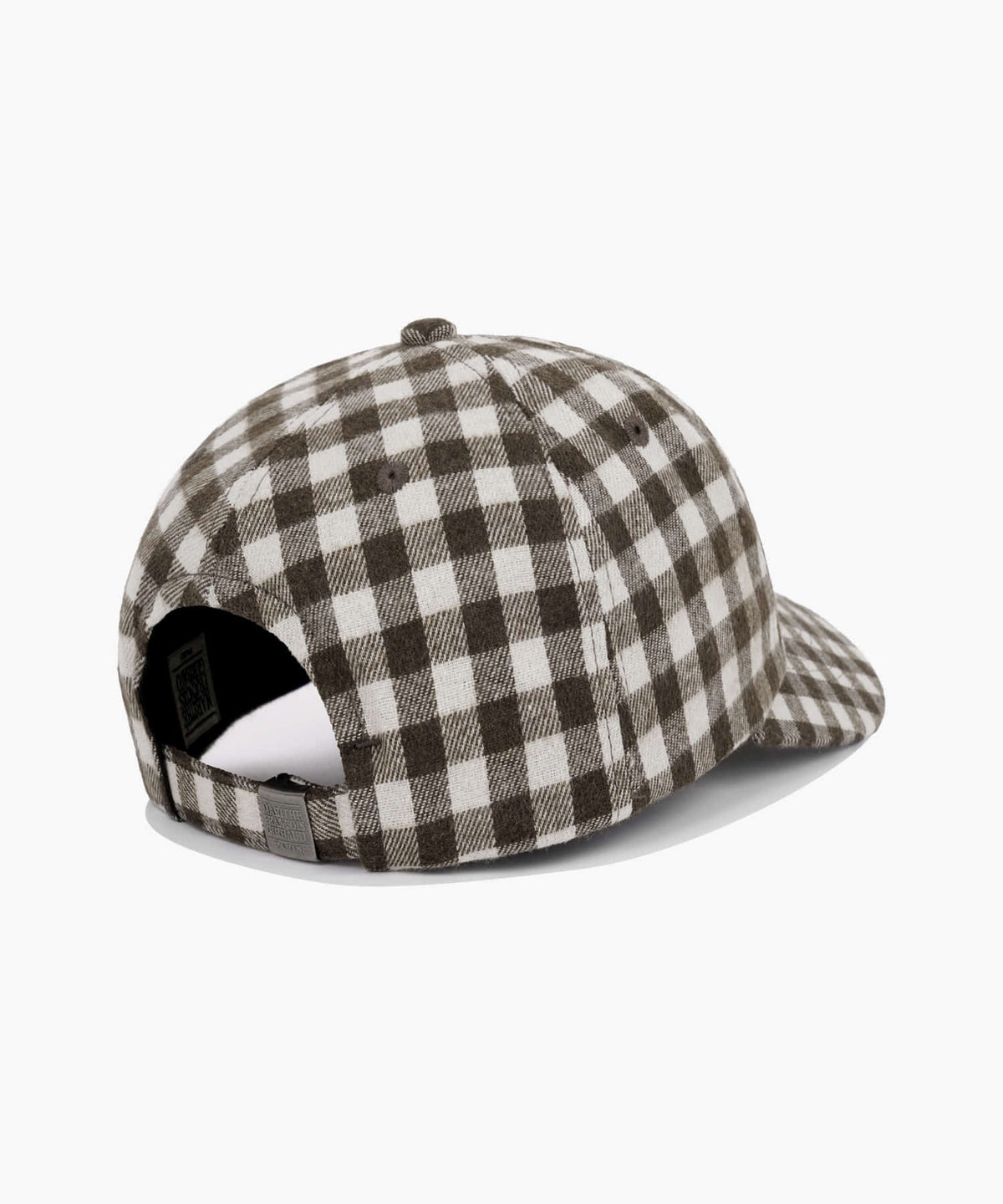 Marithe & Francois Girbaud - Small Classic Logo Check Flat Brim Cap (Brown) product image 2 | TRAB K-Fashion Australia