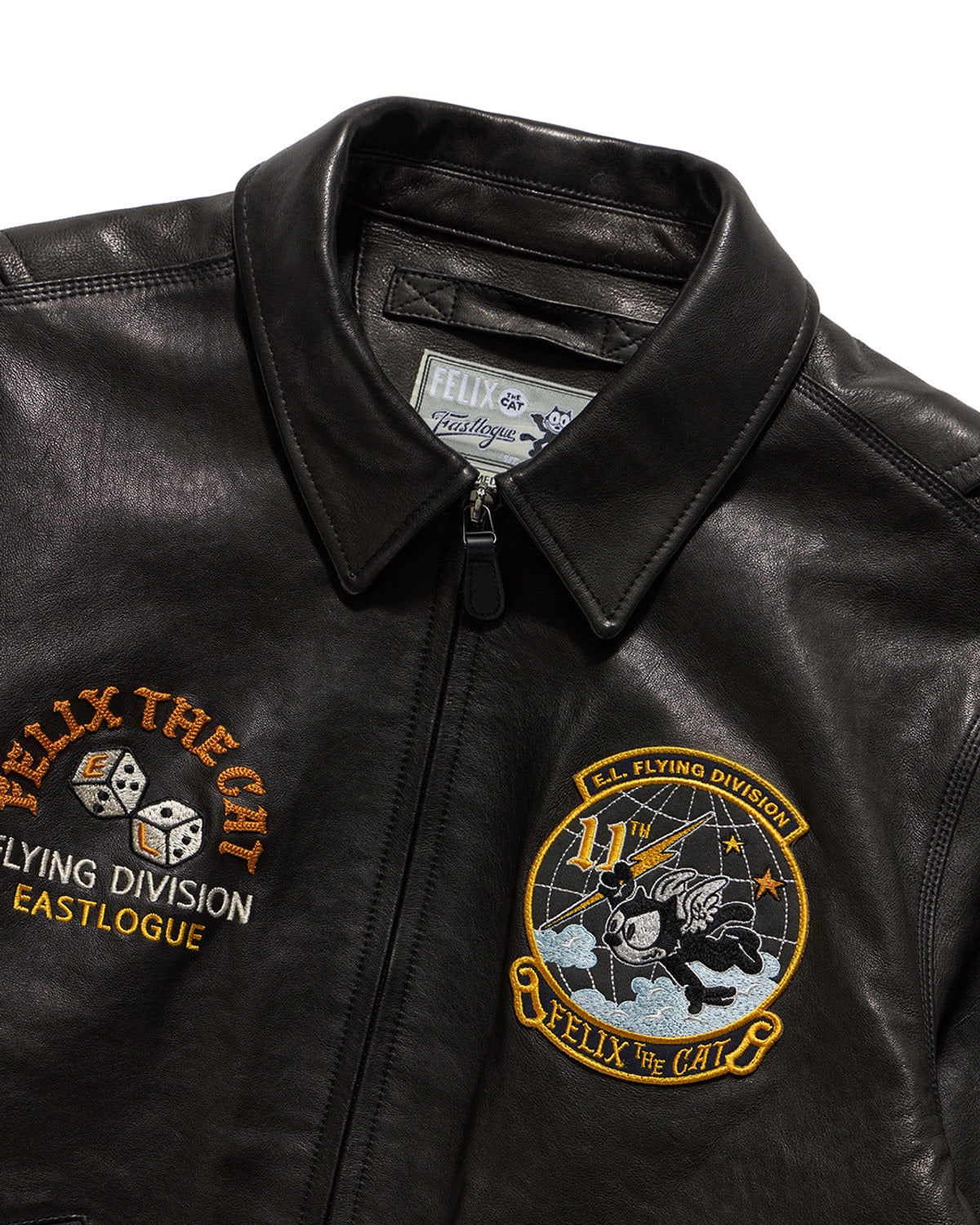 Eastlogue - Vintage Lightning Felix Leather Jacket (Black) product image 3 | TRAB K-Fashion Australia