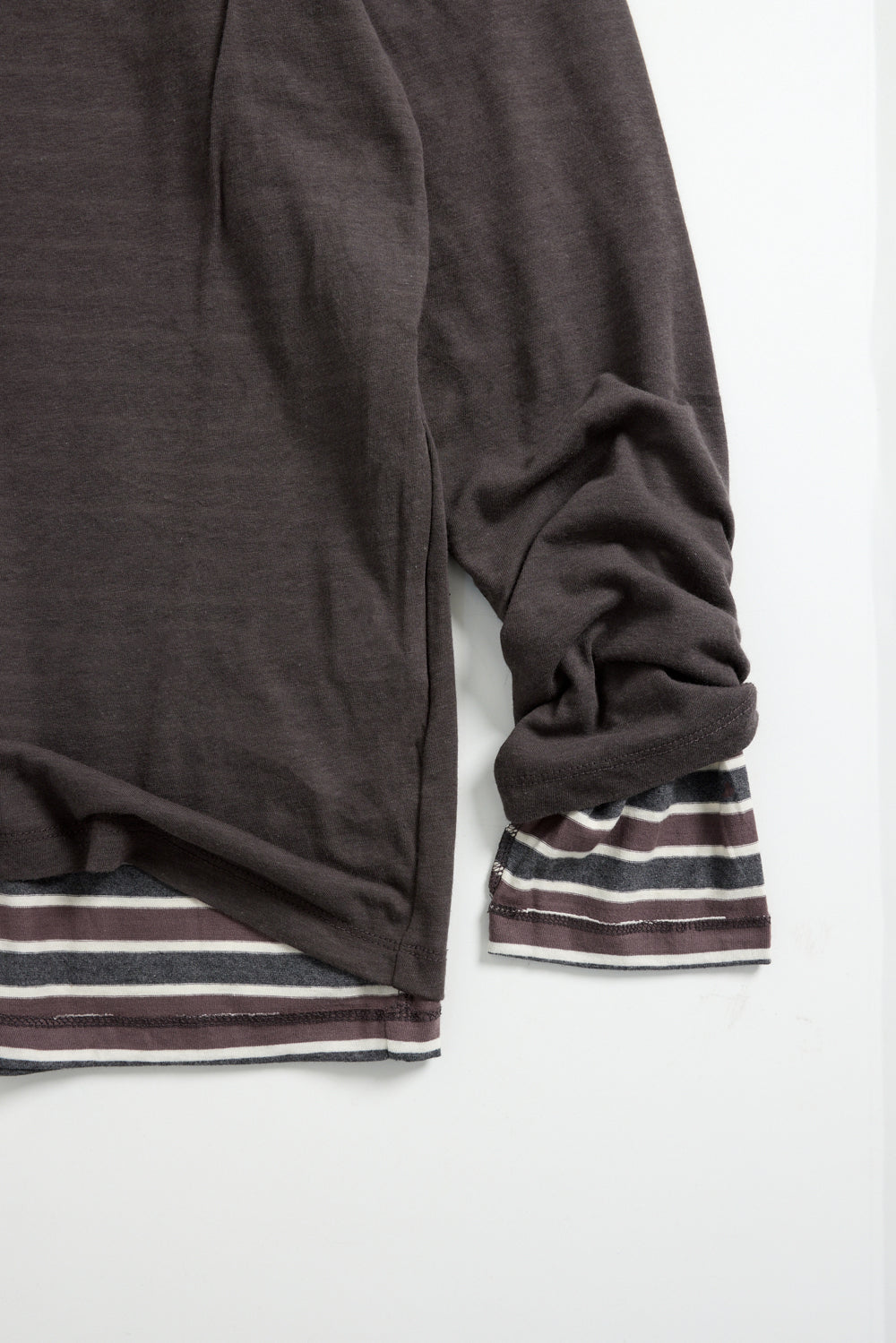 Hatchingroom - Two Face Stripe Tee (Brown) product image 4 | TRAB K-Fashion Australia