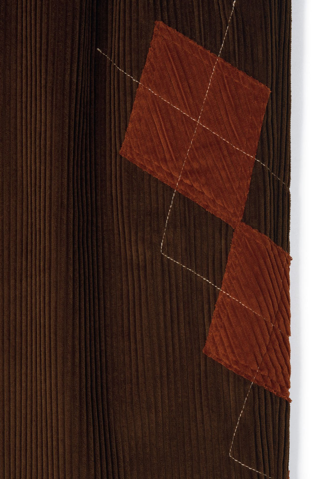 Ioedle - Argyle Kite Stem Corduroy Pants (Brown) product image 4 | TRAB K-Fashion Australia