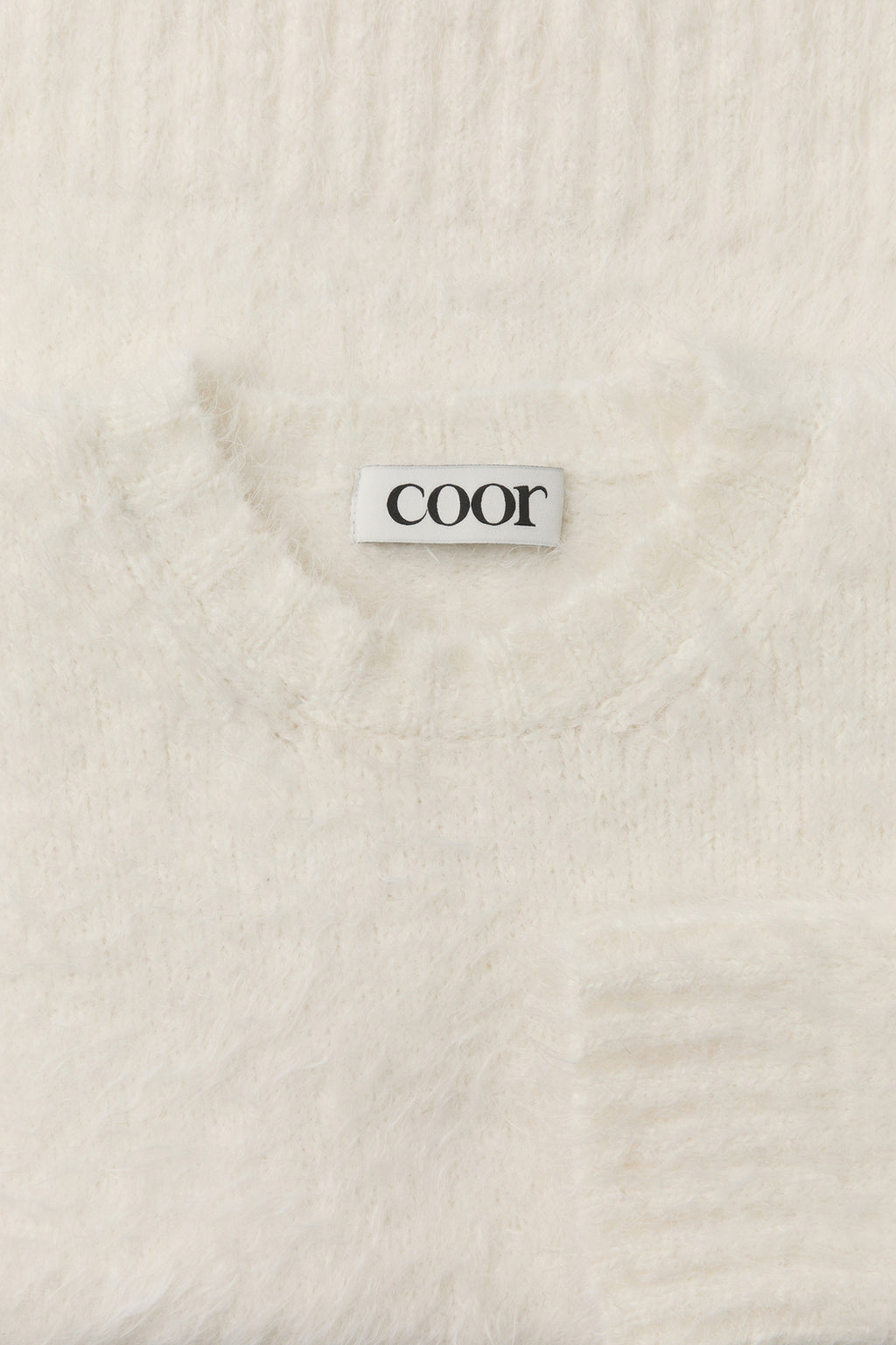 Coor - Maxi Alpaca Blend Hairy Sweater (Ivory) product image 5 | TRAB K-Fashion Australia