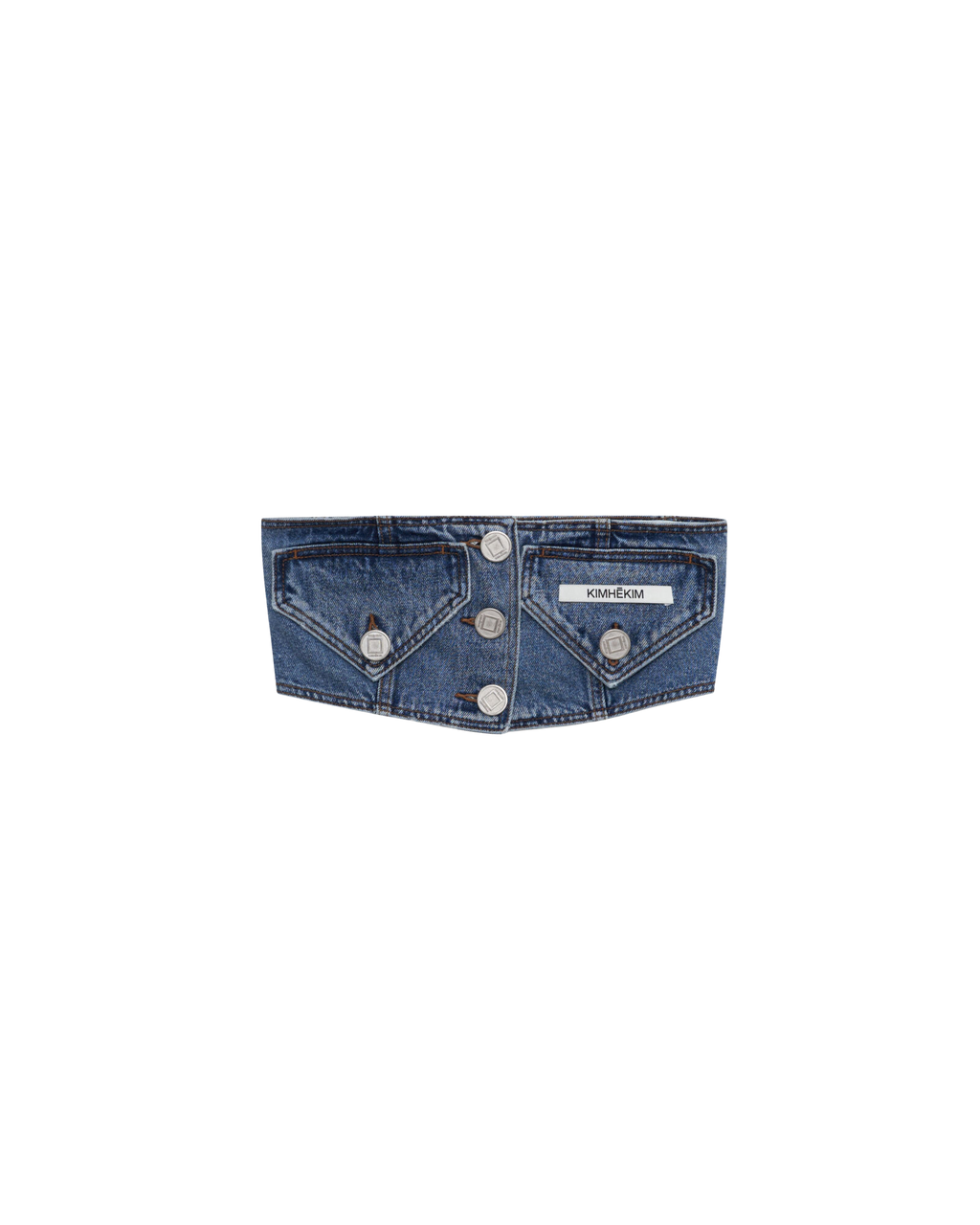 Kimhe Kim - Two Pocket Emma Tube Top (Sky Blue) product image 7 | TRAB K-Fashion Australia