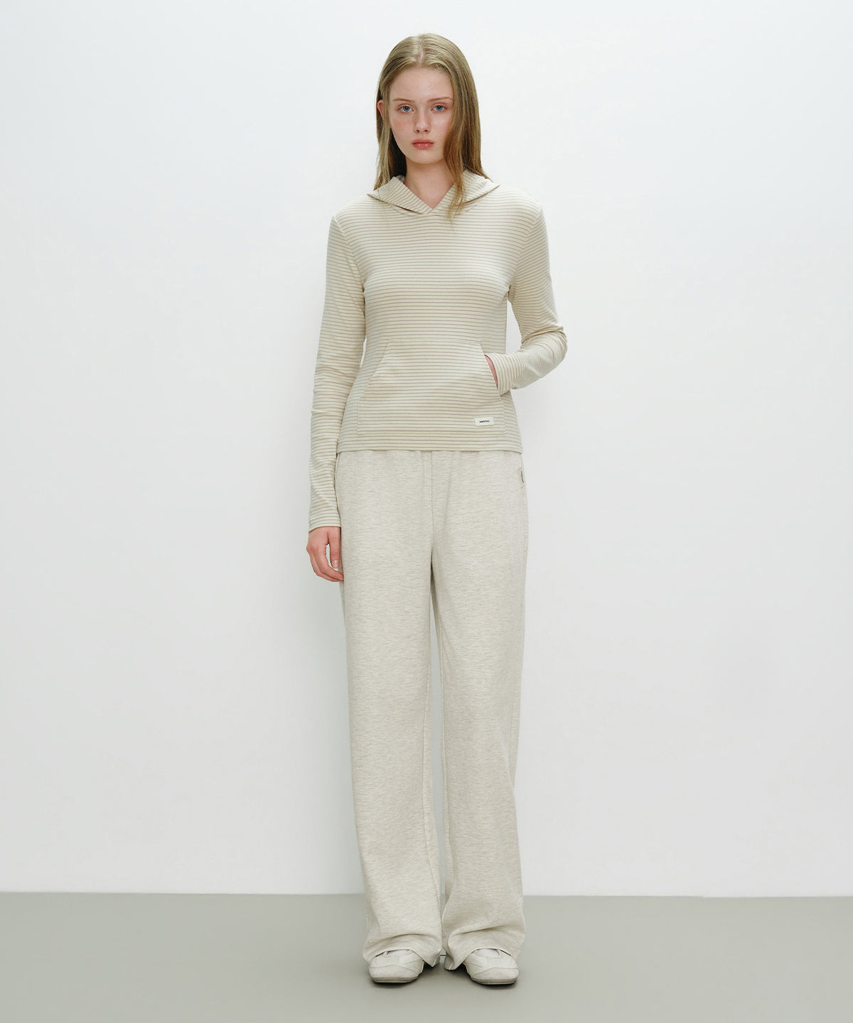 Marithe & Francois Girbaud - Basic Hoodie Long Sleeve (Butter) product image 4 | TRAB K-Fashion Australia