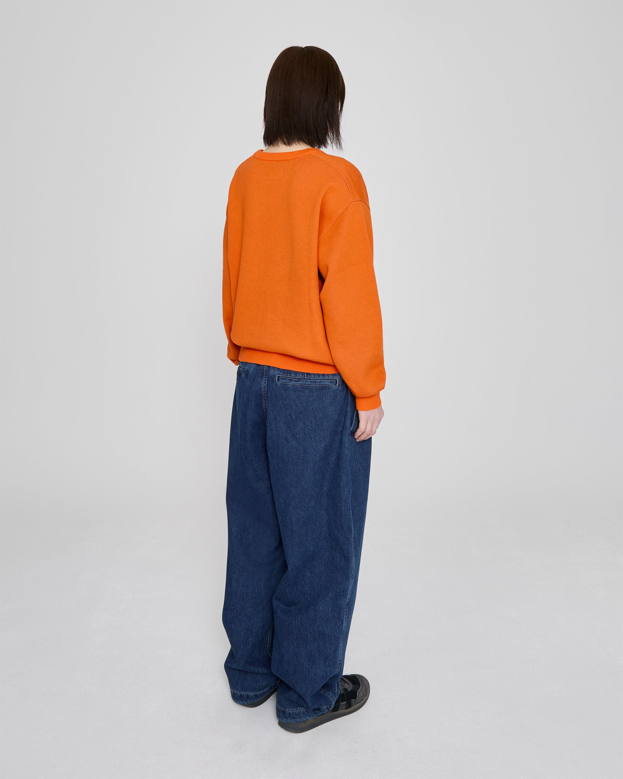 yeseyesee - Snail Logo Long Sleeve Knit Pullover (Orange) product image 12 | TRAB K-Fashion Australia
