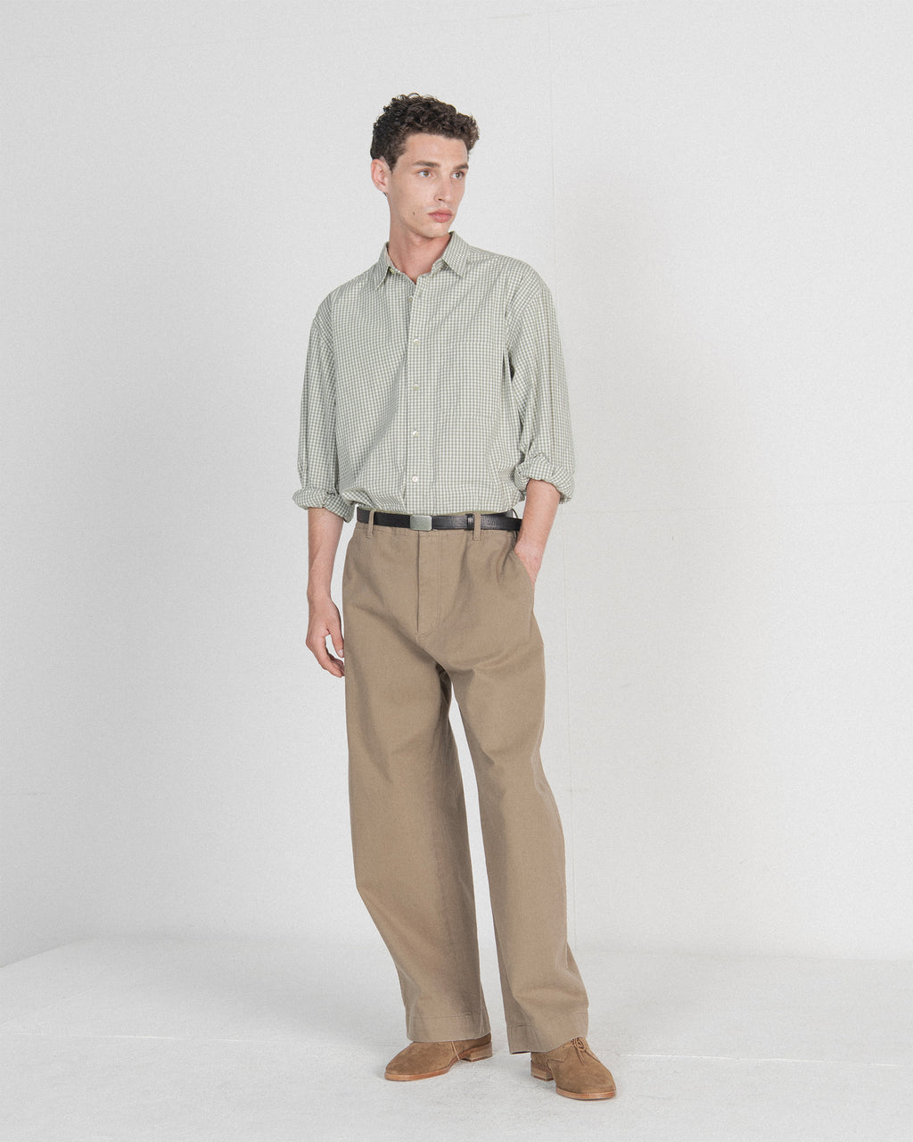 Brownyard - Steady Shirt (Olive Grey) product image 1 | TRAB K-Fashion Australia