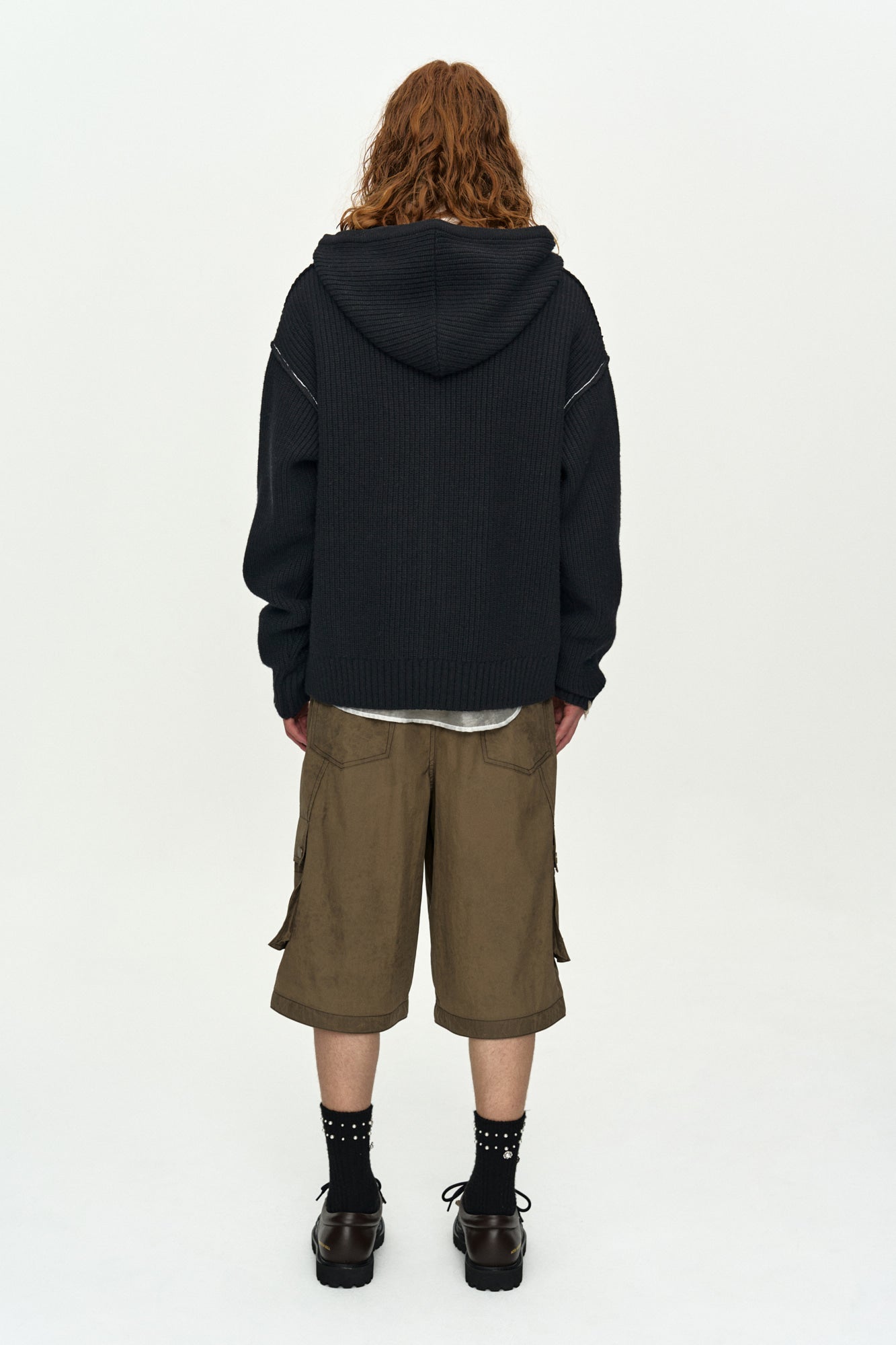 Andersson Bell - Unisex Heart Logo Hood Zip-Up Sweater (Black) product image 2 | TRAB K-Fashion Australia