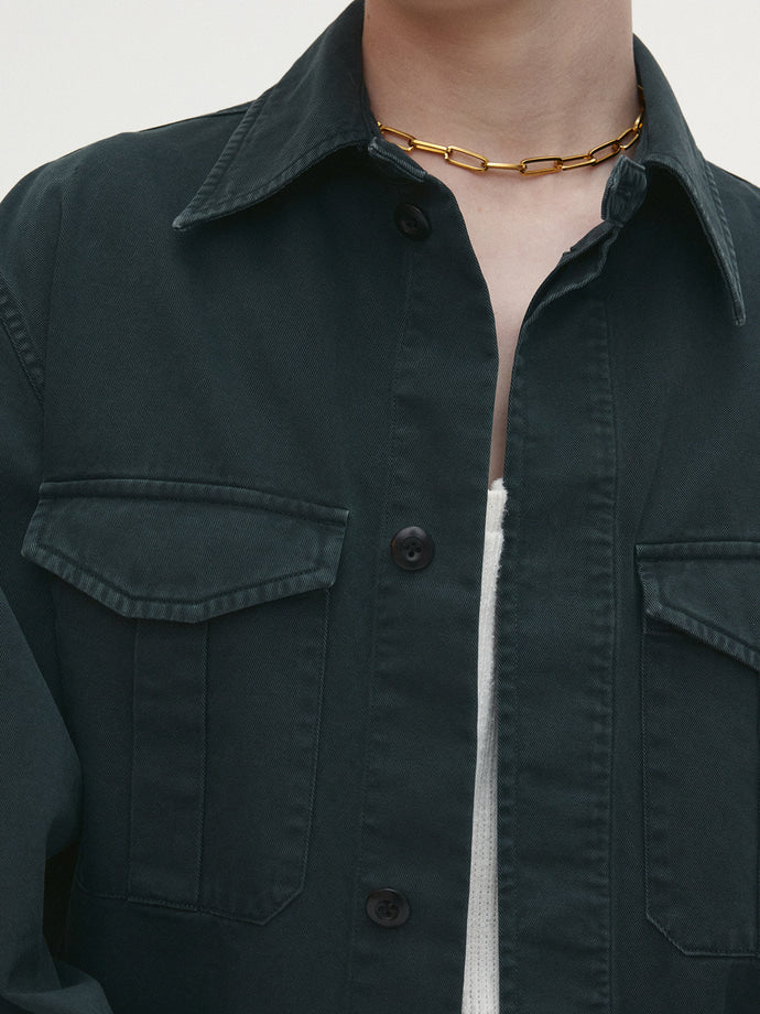 Tonywack - Garment-Dyed Cotton Officer Jacket (Anthracite) product image 8 | TRAB K-Fashion Australia