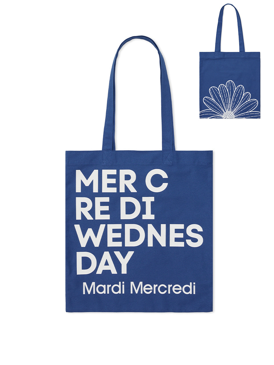 Mardi Mercredi - Canvas Bag Flower Du Mercredi (Vividblue White) product image 1 | TRAB K-Fashion Australia
