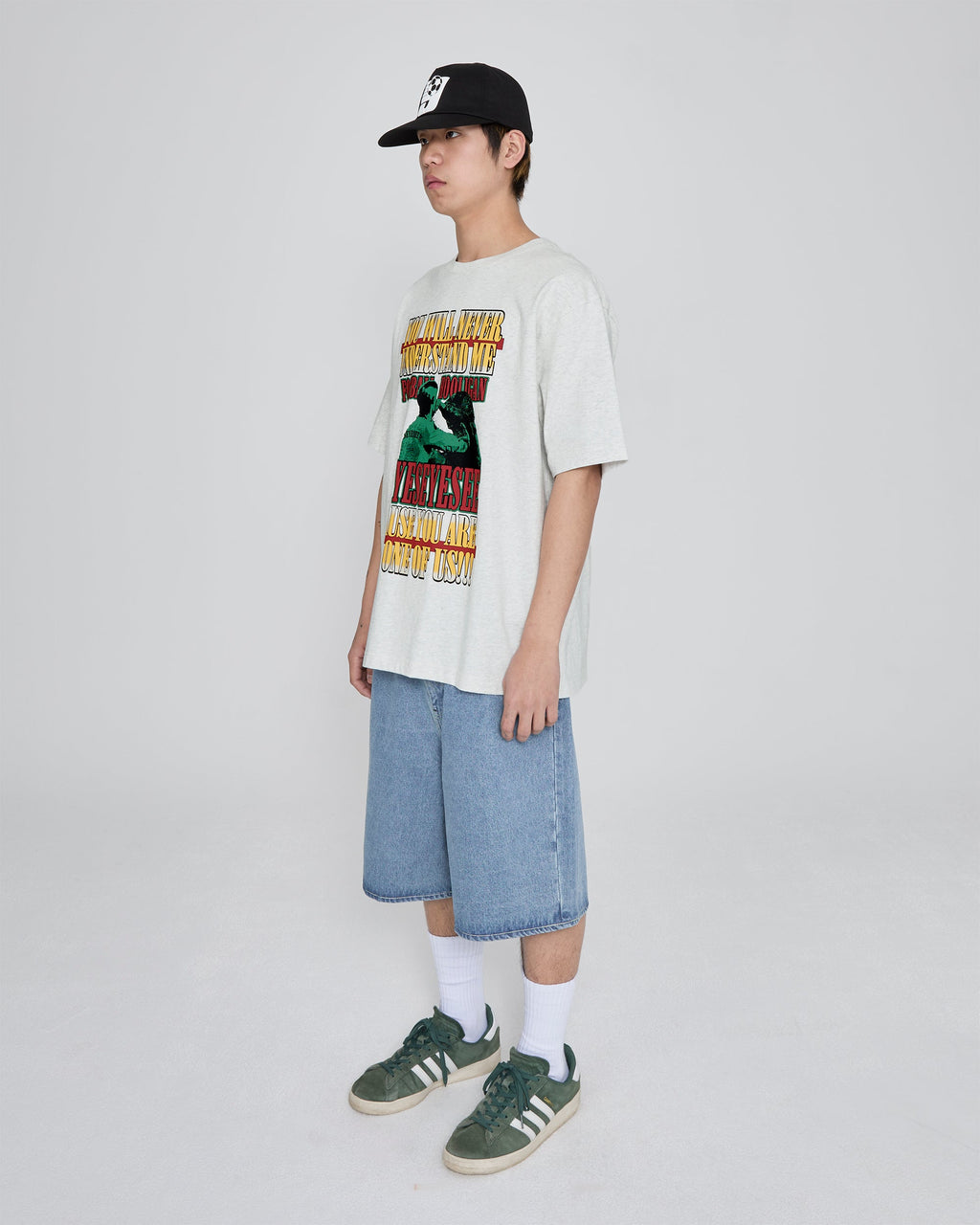 yeseyesee - Y.E.S Hooligan Tee (Light Grey) product image 8 | TRAB K-Fashion Australia