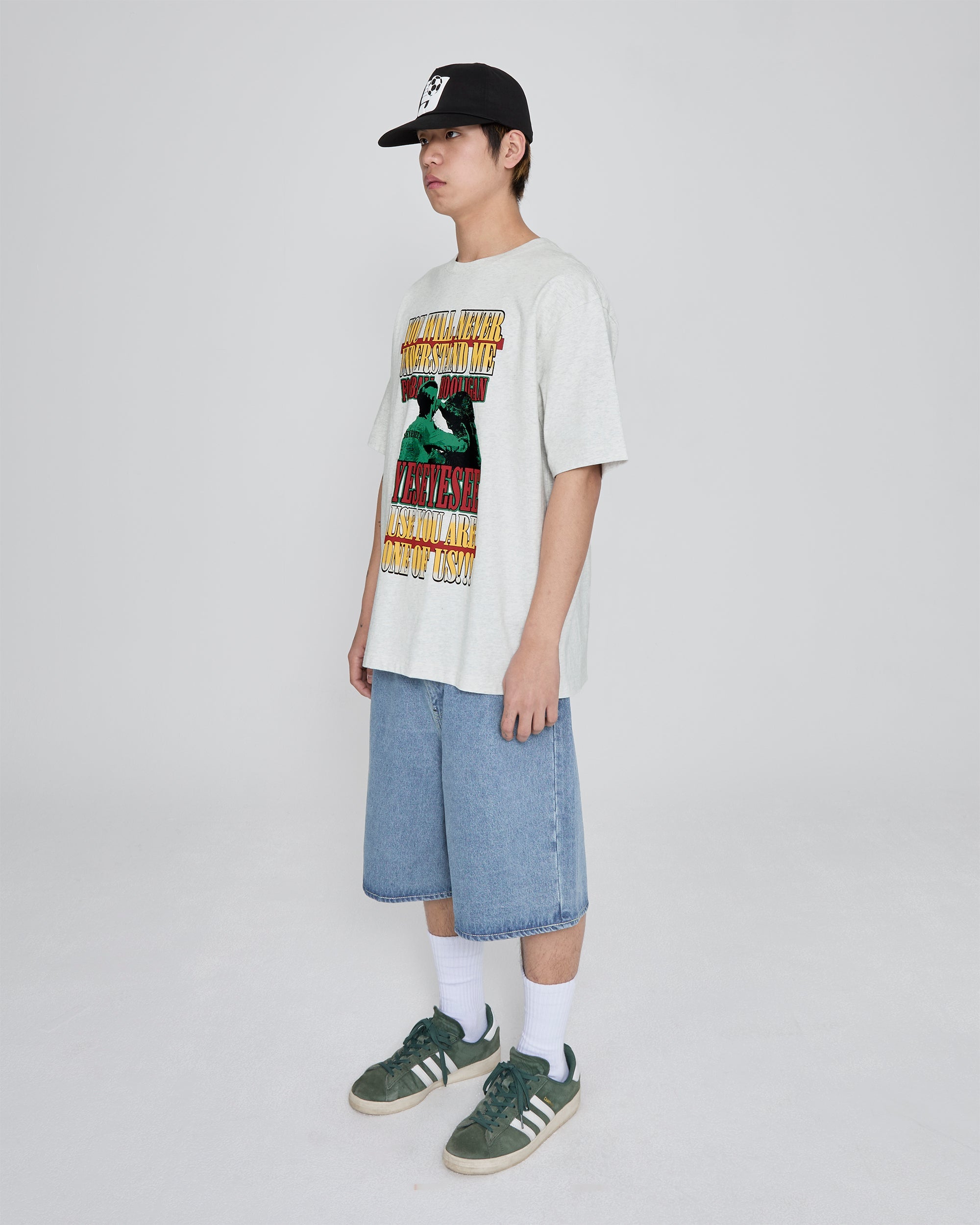 yeseyesee - Y.E.S Hooligan Tee (Light Grey) product image 8 | TRAB K-Fashion Australia