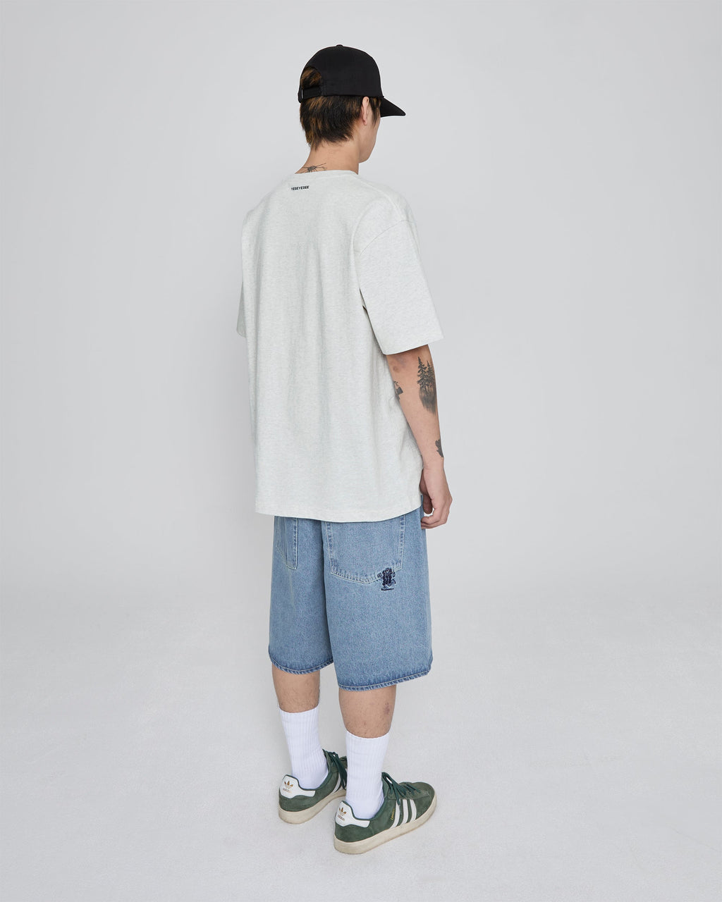 yeseyesee - Basal 5 Pockets Denim Shorts Bleached (Indigo) product image 9 | TRAB K-Fashion Australia