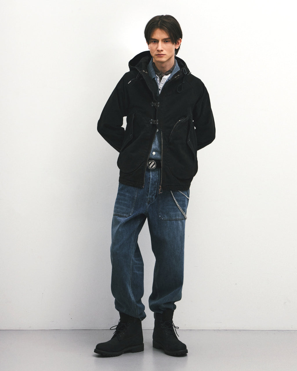 Eastlogue - Deck Hoodie Parka (Black Moleskin) product image 4 | TRAB K-Fashion Australia