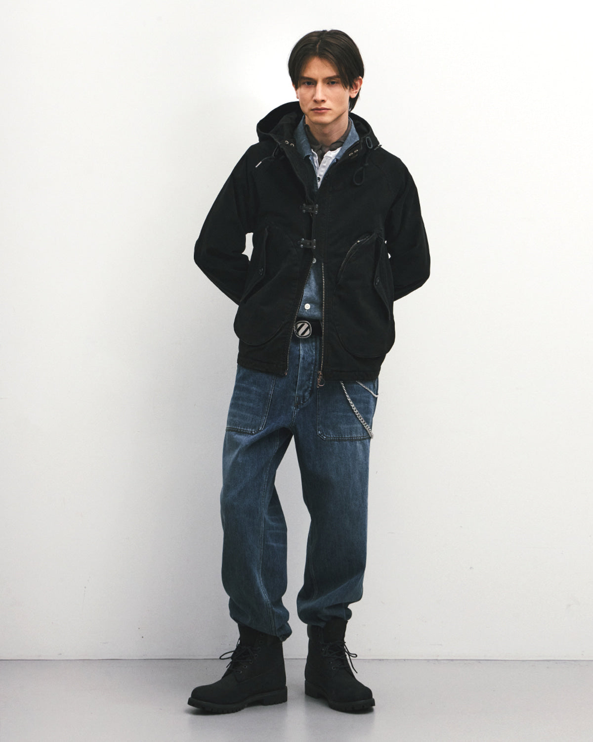 Eastlogue - Deck Hoodie Parka (Black Moleskin) product image 4 | TRAB K-Fashion Australia