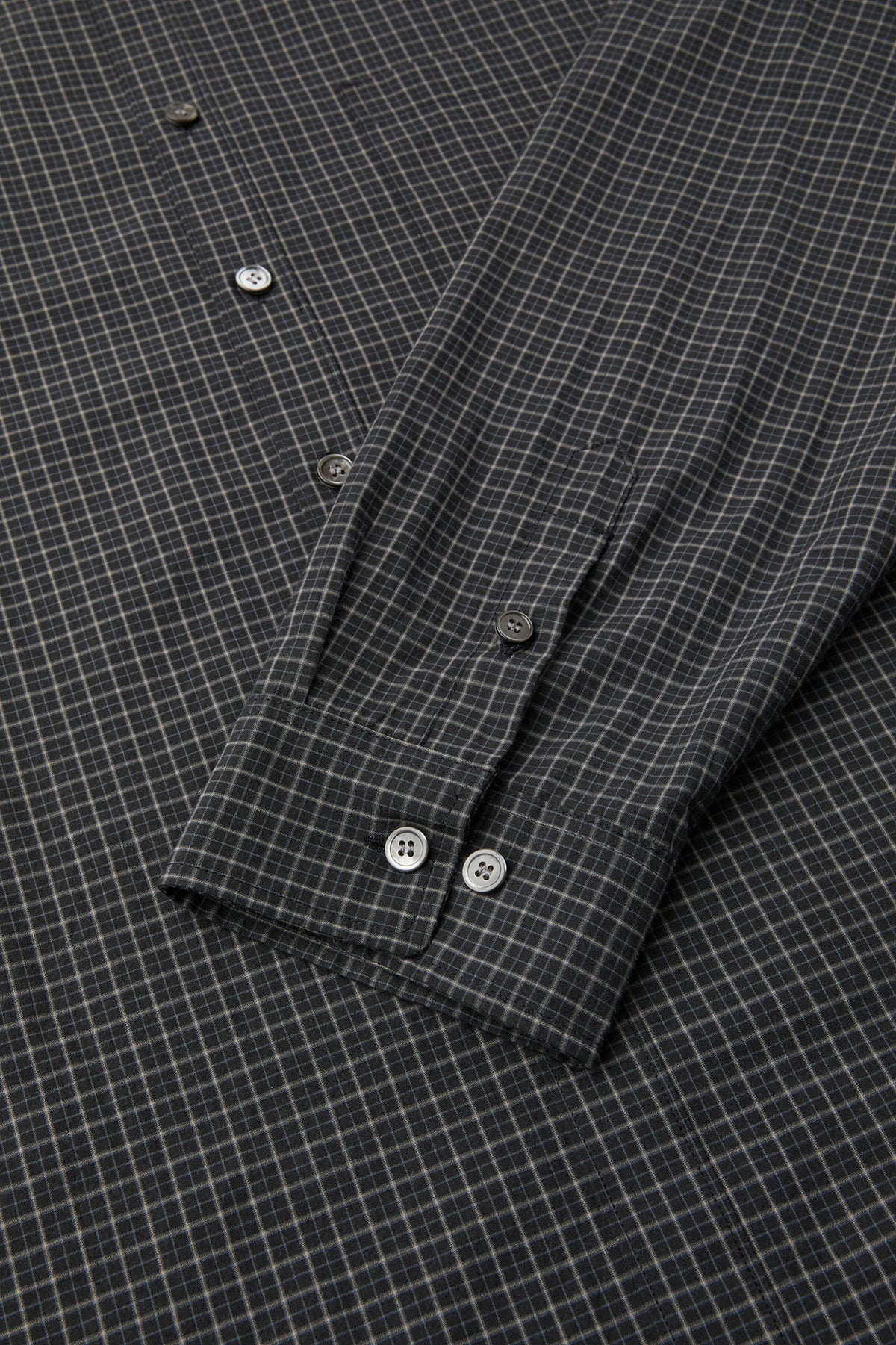 Coor - Windowpane Check Shirt (Black) product image 6 | TRAB K-Fashion Australia