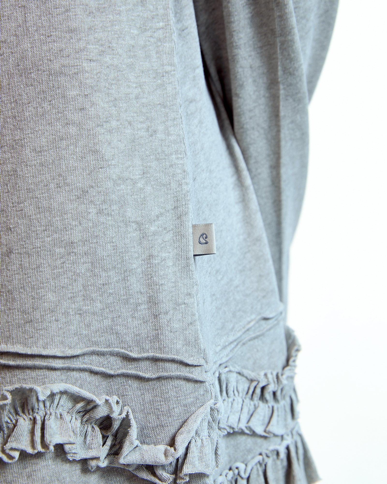 Coyseio - Bottom Multiple Frill Dress (Light Grey) product image 4 | TRAB K-Fashion Australia