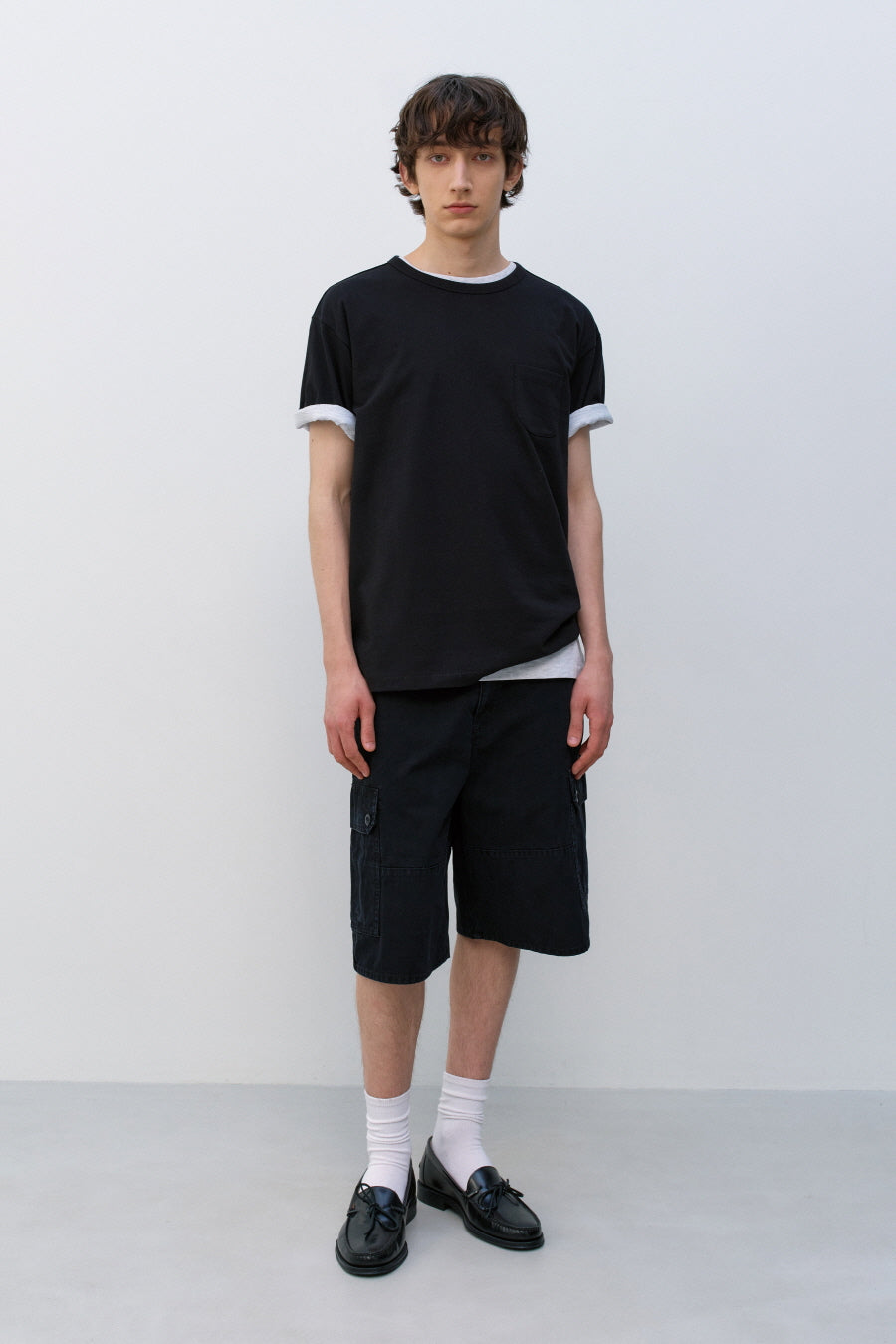 Insilence - Scoop Neck Pocket Short Sleeve (Black) product image 5 | TRAB K-Fashion Australia