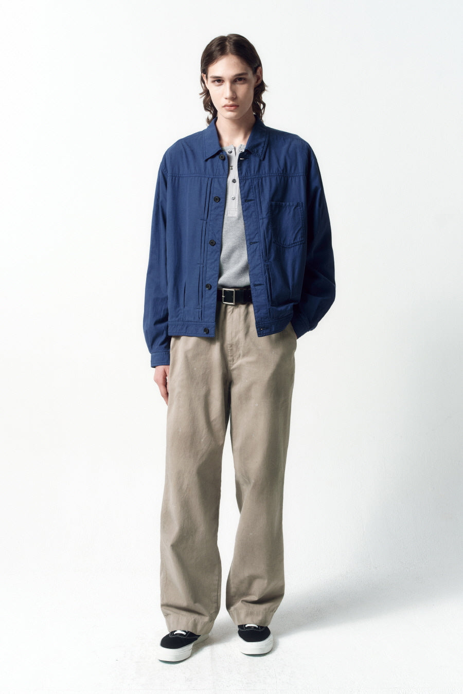 Insilence - Vintage Officer Chino Pants (Ash Beige) product image 1 | TRAB K-Fashion Australia