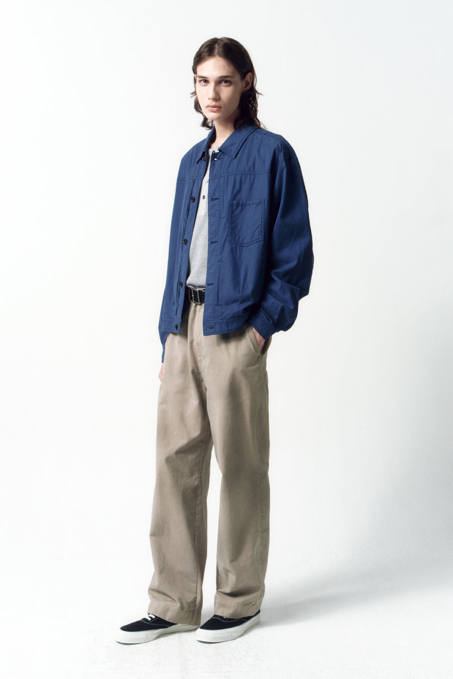 Insilence - Vintage Officer Chino Pants (Ash Beige) product image 2 | TRAB K-Fashion Australia