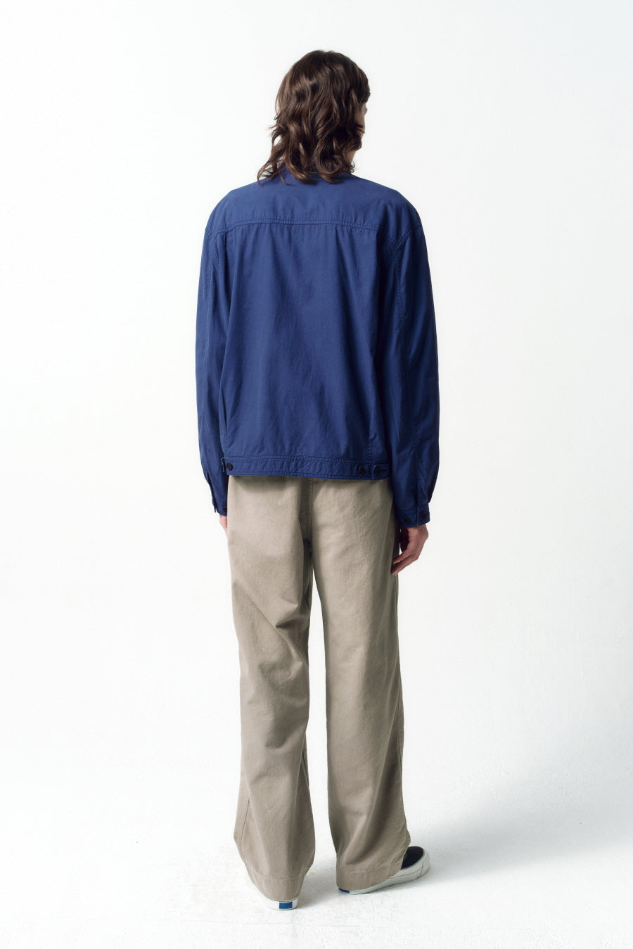 Insilence - Garment-Dyed Tencel Jean Jacket (Washed Blue) product image 4 | TRAB K-Fashion Australia