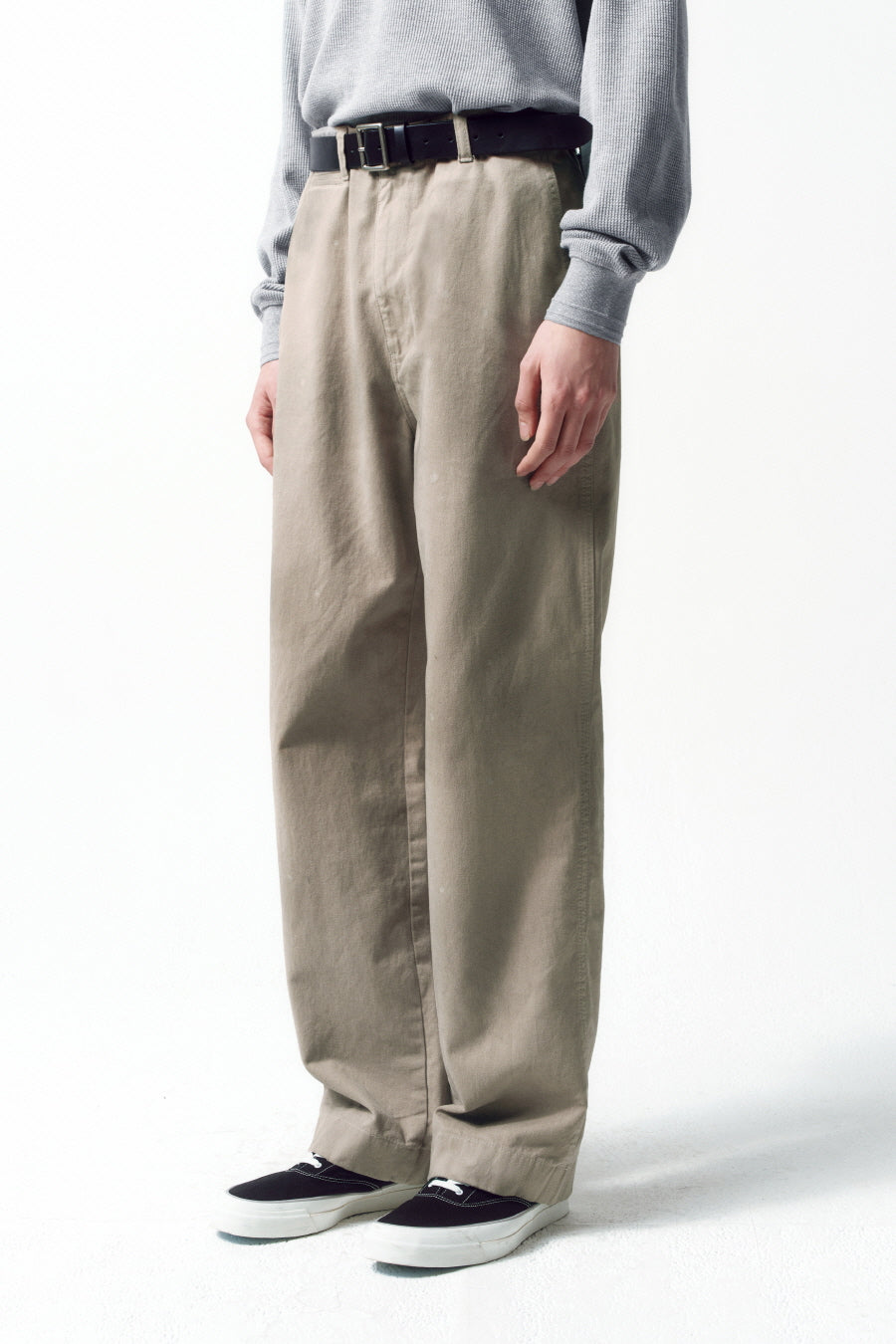 Insilence - Vintage Officer Chino Pants (Ash Beige) product image 5 | TRAB K-Fashion Australia