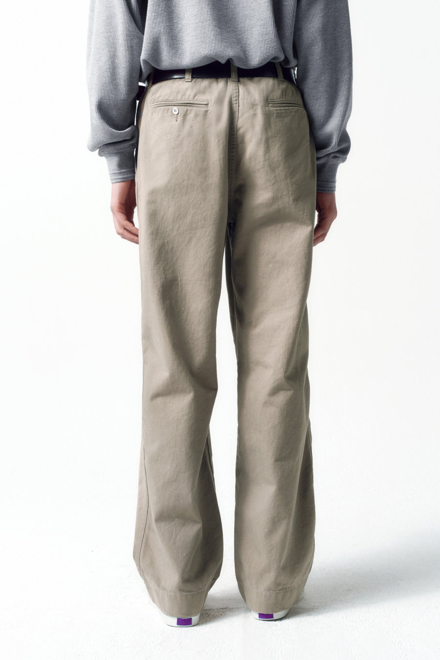 Insilence - Vintage Officer Chino Pants (Ash Beige) product image 6 | TRAB K-Fashion Australia