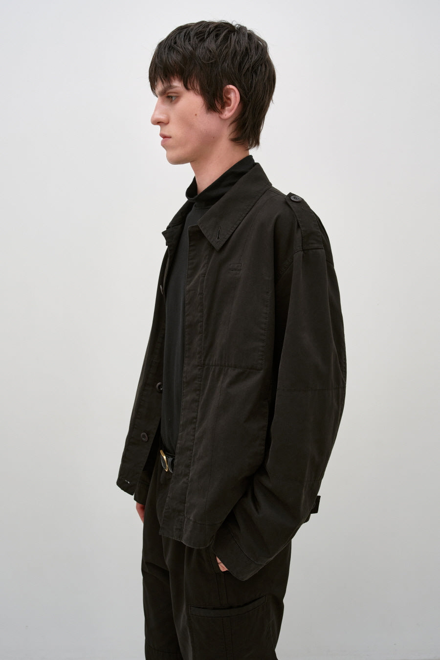Insilence - Military Mechanic Jacket (Black) product image 3 | TRAB K-Fashion Australia